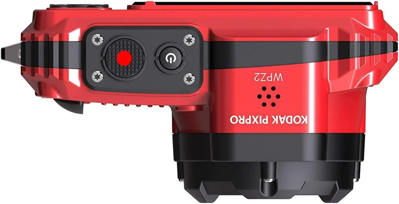 دوربین دیجیتال 16 مگاپیکسلی ضد آب و مقاوم Kodak PIXPRO WPZ2 با زوم اپتیکال 4X (قرمز) به همراه کارت microSDHC 32 گیگابایتی با آداپتور (2 قلم)