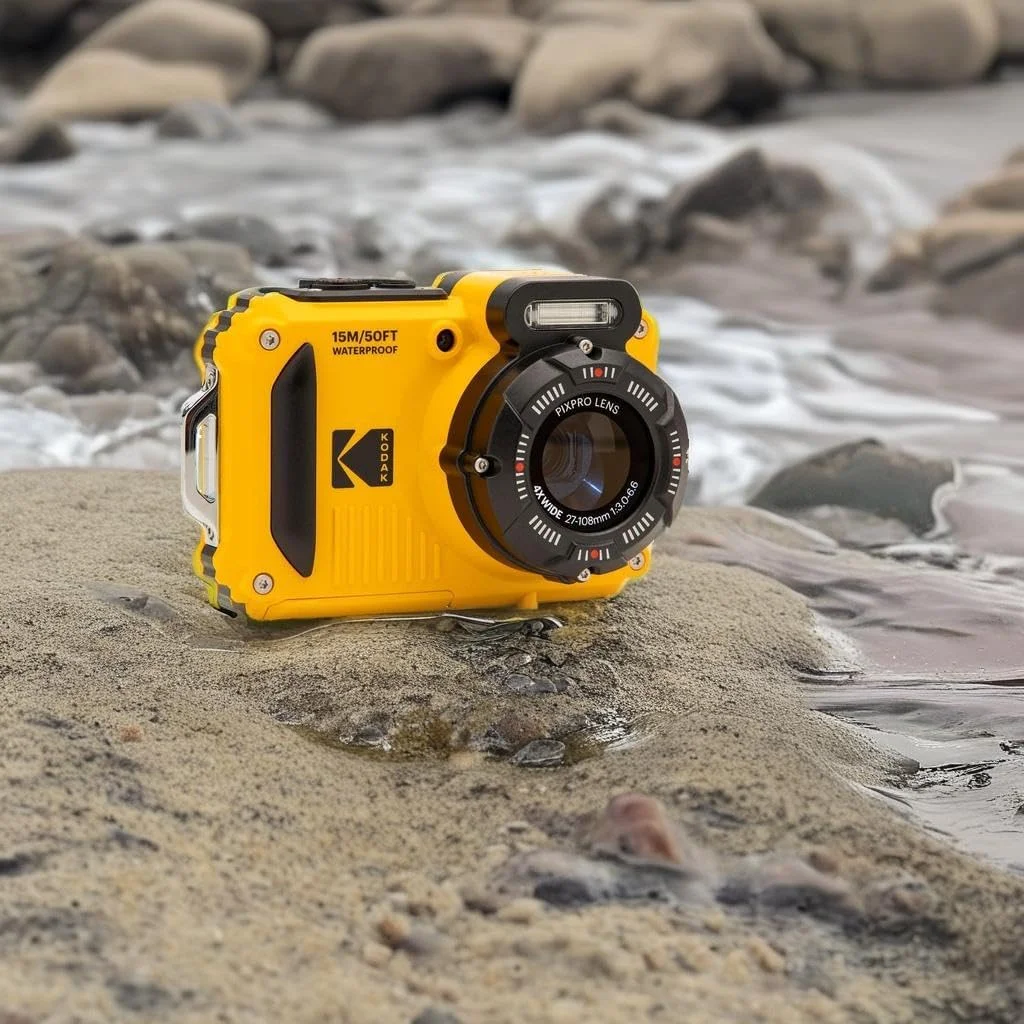 دوربین مقاوم Kodak PIXPRO WPZ2 با کیفیت 16 مگاپیکسل، زوم 4 برابر، LCD 2.7 اینچی، FHD و ضد آب تا 15 متر