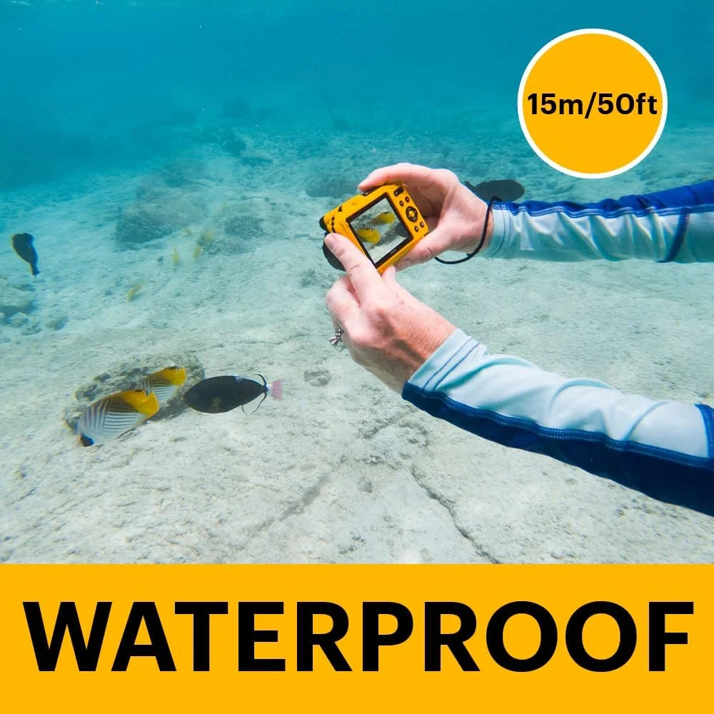دوربین مقاوم Kodak PIXPRO WPZ2 با کیفیت 16 مگاپیکسل، زوم 4 برابر، LCD 2.7 اینچی، FHD و ضد آب تا 15 متر