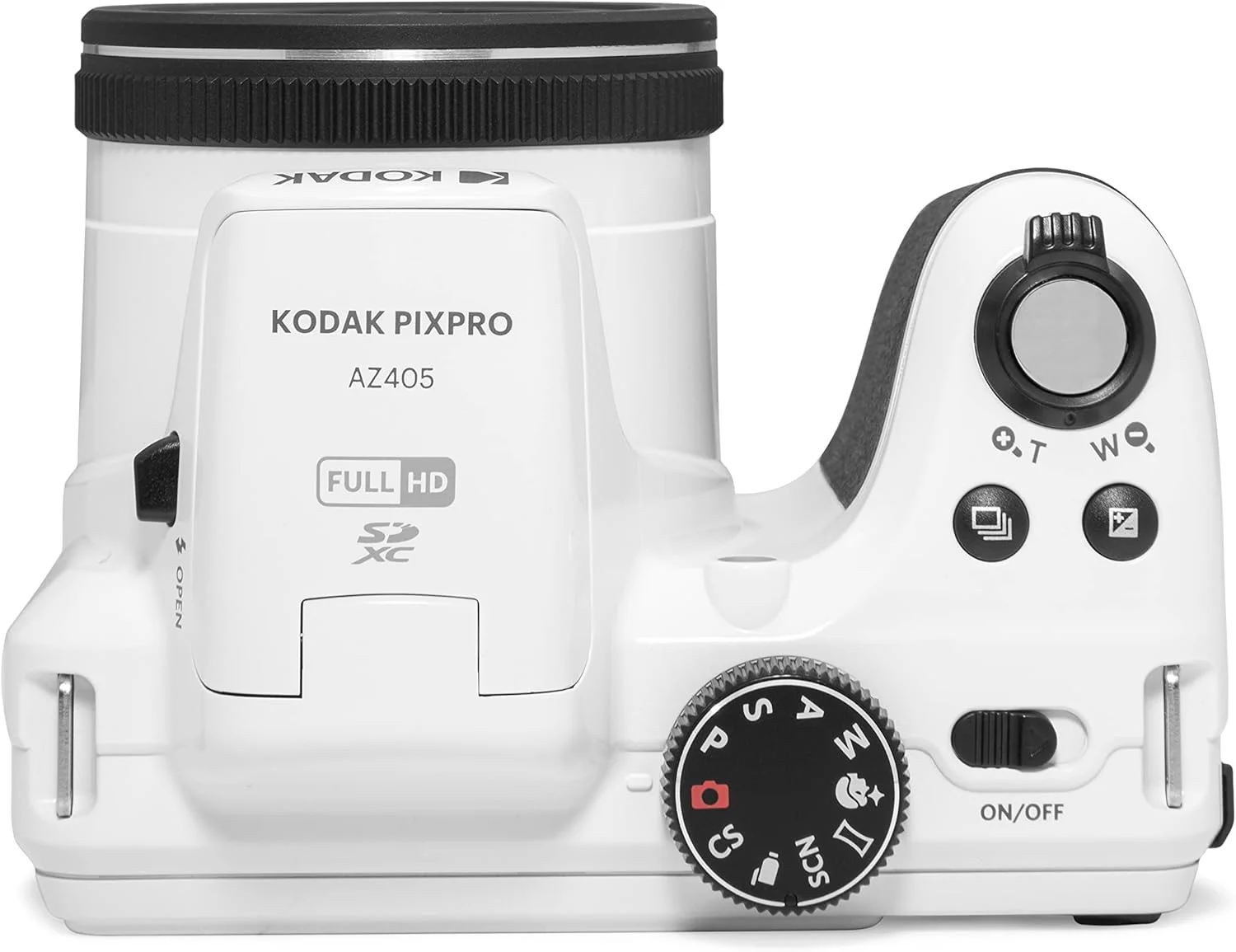 دوربین دیجیتال 20 مگاپیکسلی KODAK PIXPRO Astro Zoom AZ405-WH با زوم اپتیکال 40X، زاویه دید عریض 24 میلی‌متری، فیلمبرداری Full HD 1080P و LCD 3 اینچی (سفید)