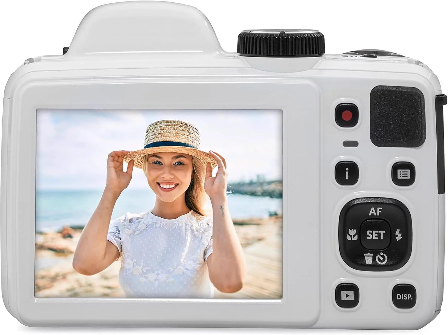 دوربین دیجیتال 20 مگاپیکسلی KODAK PIXPRO Astro Zoom AZ405-WH با زوم اپتیکال 40X، زاویه دید عریض 24 میلی‌متری، فیلمبرداری Full HD 1080P و LCD 3 اینچی (سفید)
