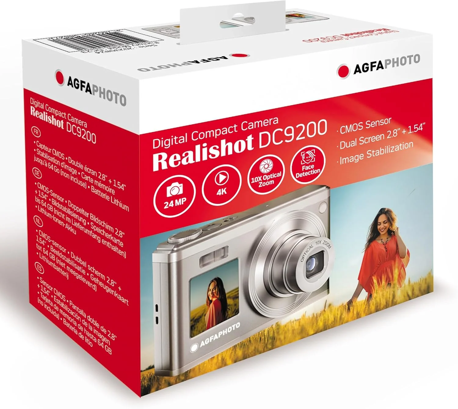 دوربین دیجیتال کامپکت نقره ای KODAK AgfaPhoto Realishot DC9200
