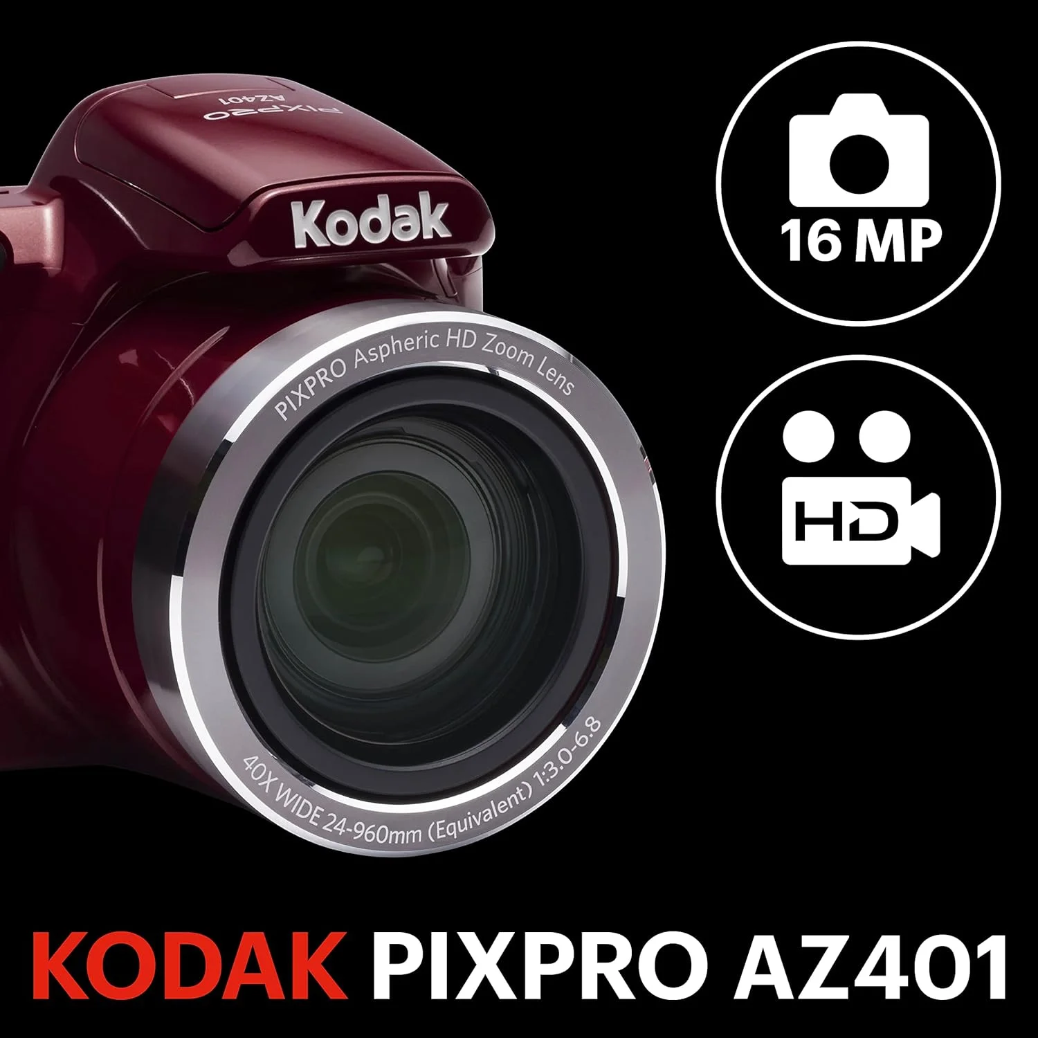دوربین بریج کداک Astro Zoom AZ401 با حسگر 16.15 مگاپیکسل 1/2.3