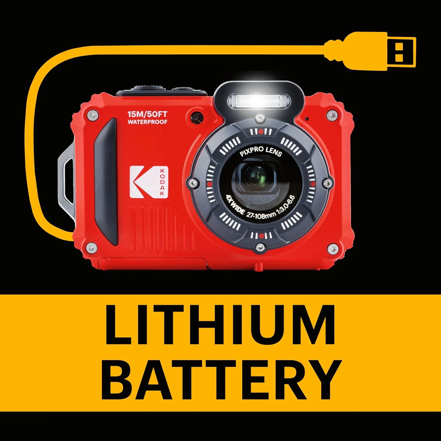 دوربین دیجیتال KODAK WPZ2-RD قرمز