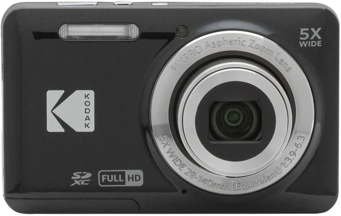 دوربین دیجیتال Kodak PIXPRO Friendly Zoom FZ55 (مشکی) به همراه کارت حافظه 32 گیگابایتی Class 10 UHS-I U1 SDHC (2 قلم کالا)
