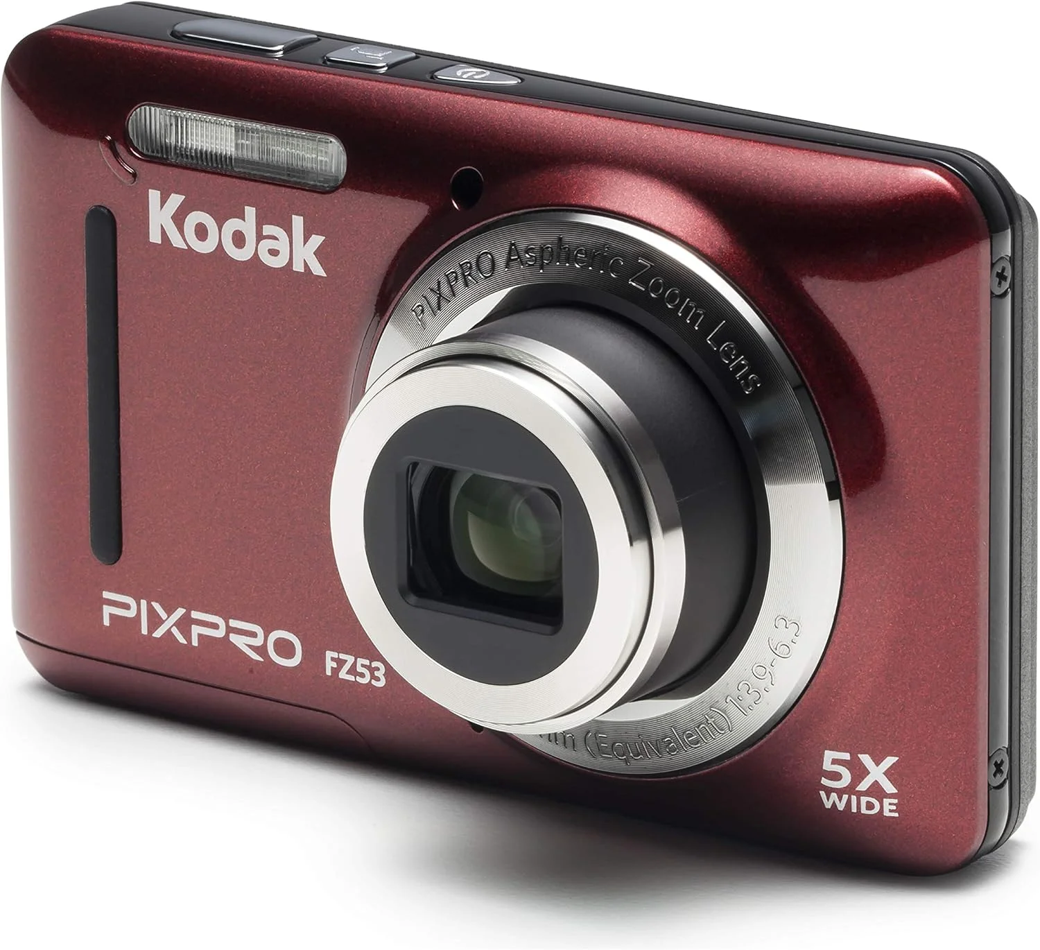 دوربین دیجیتال 16 مگاپیکسلی Kodak PIXPRO Friendly Zoom FZ53-RD با زوم اپتیکال 5X و صفحه نمایش LCD 2.7 اینچی (قرمز)