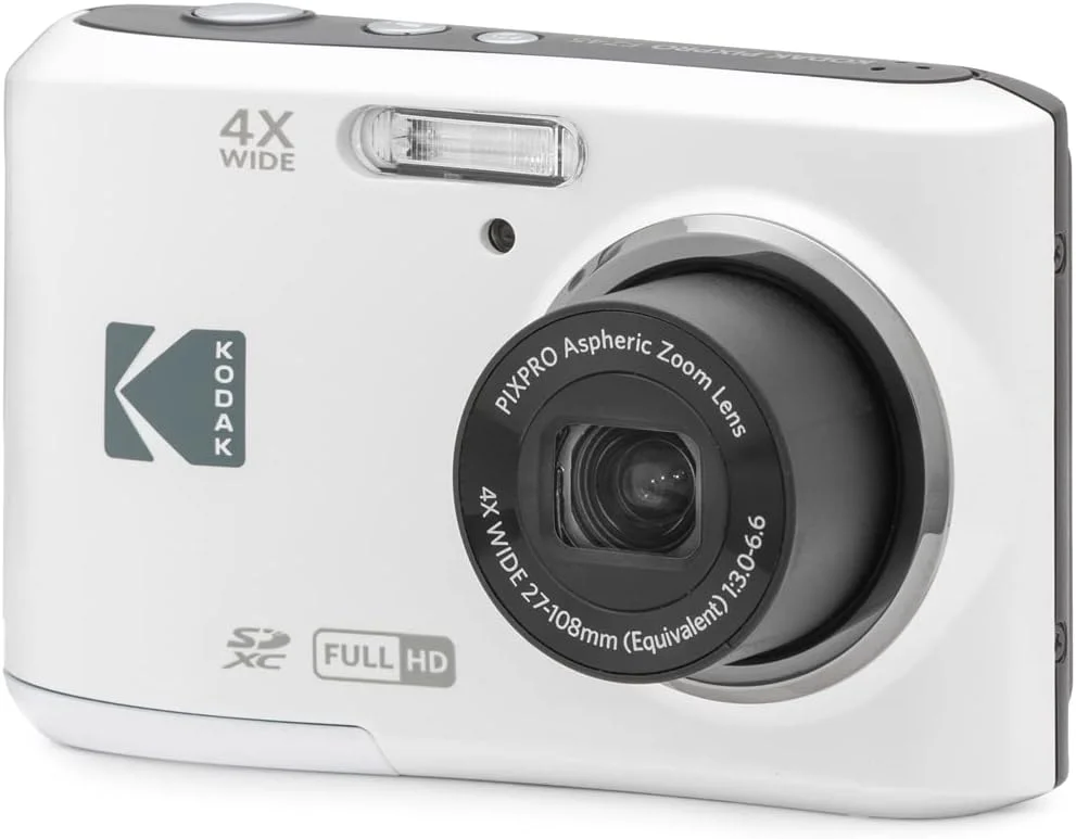 بسته دوربین دیجیتال 16 مگاپیکسلی Kodak FZ45WH PIXPRO FZ45 سفید به همراه کارت حافظه 64 گیگابایتی Lexar High-Performance 800x UHS-I SDHC سری آبی