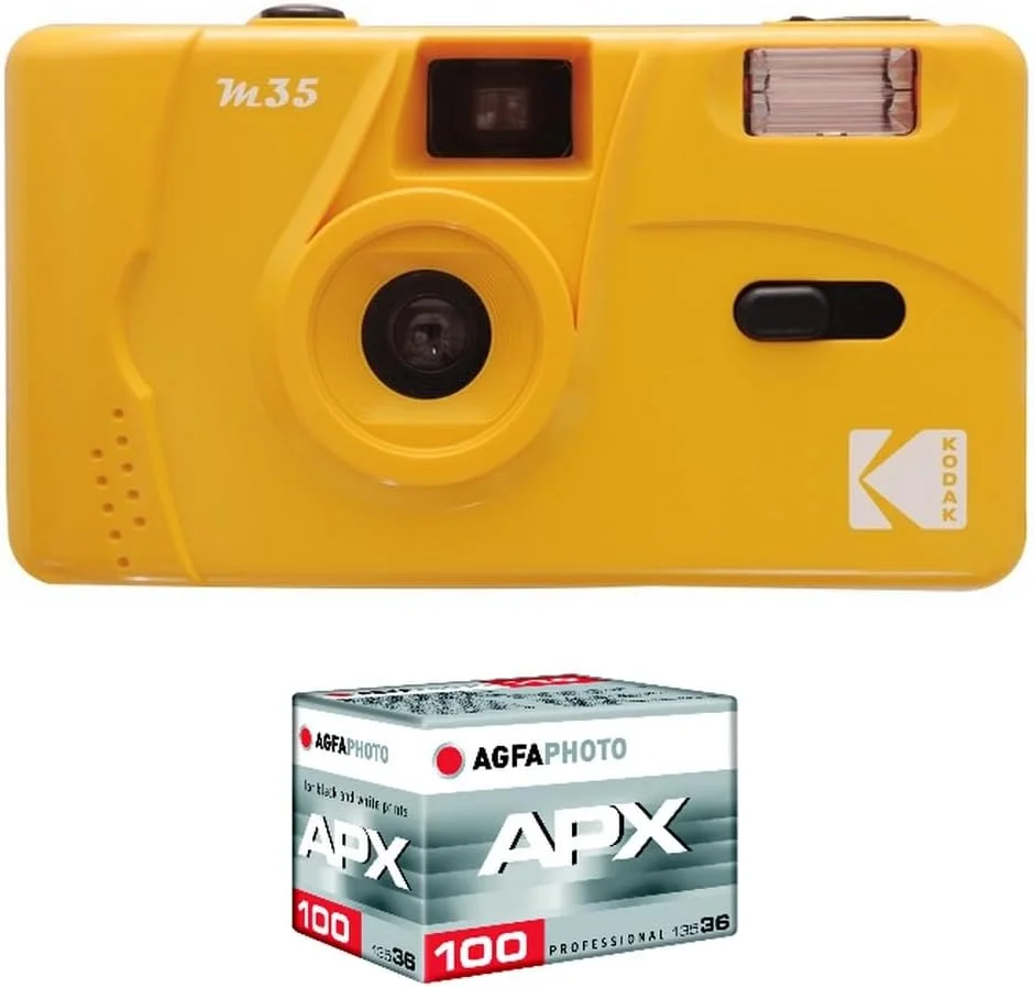 دوربین فیلم خور کداک مدل M35-35mm - صورتی آبنباتی