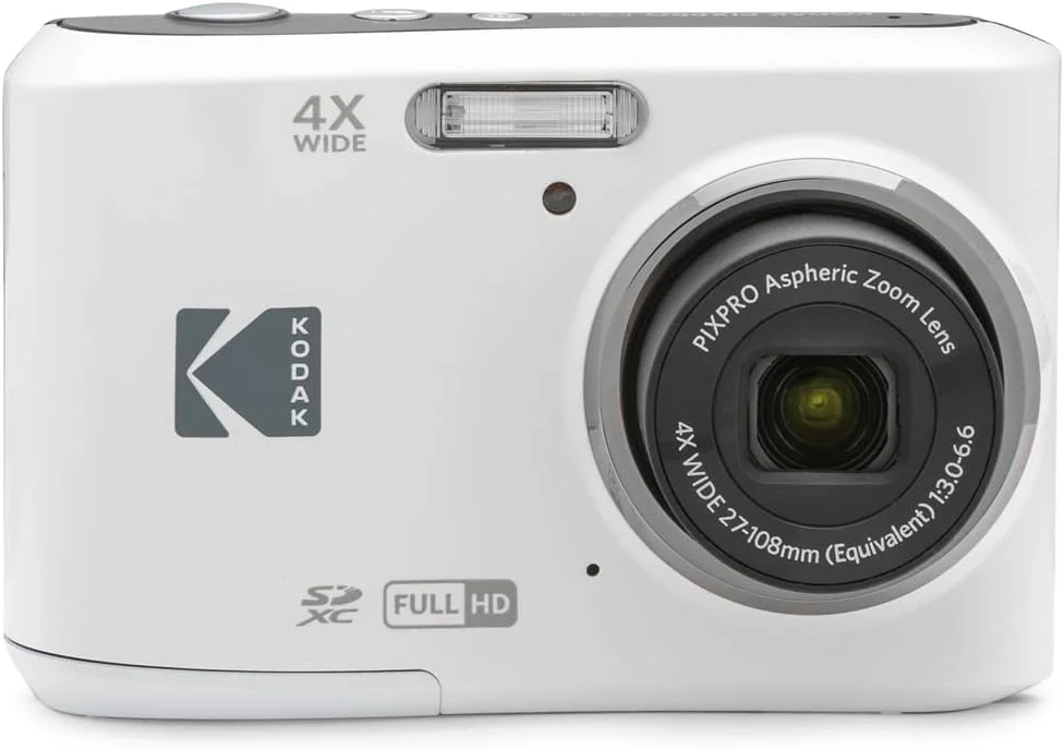 بسته دوربین دیجیتال 16 مگاپیکسلی Kodak FZ45WH PIXPRO FZ45 سفید به همراه کارت حافظه 64 گیگابایتی Lexar High-Performance 800x UHS-I SDHC سری آبی
