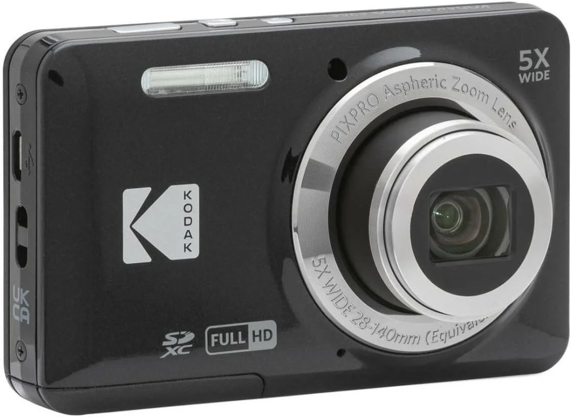 دوربین دیجیتال Kodak PIXPRO Friendly Zoom FZ55 (مشکی) به همراه کارت حافظه 32 گیگابایتی Class 10 UHS-I U1 SDHC (2 قلم کالا)