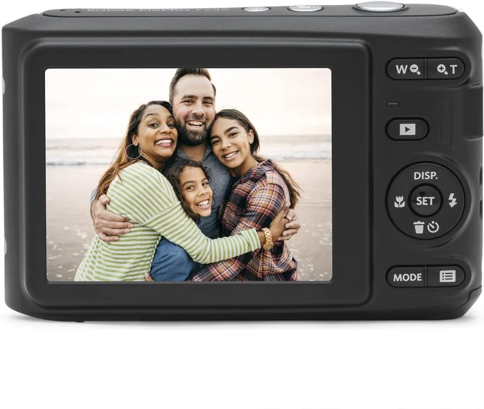 بسته دوربین دیجیتال 16 مگاپیکسلی Kodak FZ45WH PIXPRO FZ45 سفید به همراه کارت حافظه 64 گیگابایتی Lexar High-Performance 800x UHS-I SDHC سری آبی
