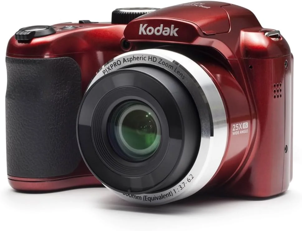 دوربین دیجیتال 16 مگاپیکسلی Kodak PIXPRO Astro Zoom AZ252-RD با زوم اپتیکال 25 برابر و LCD 3 اینچی (قرمز)
