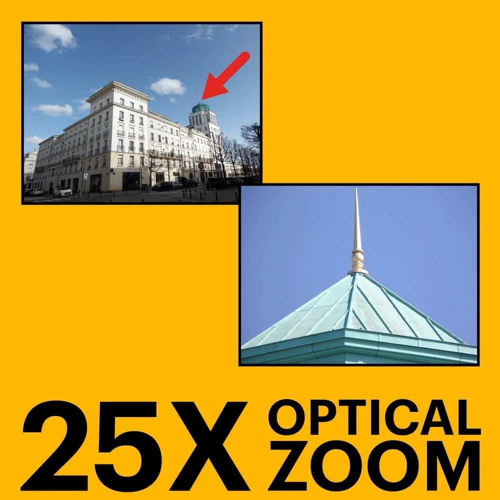 دوربین دیجیتال 16 مگاپیکسلی Kodak PIXPRO Astro Zoom AZ252-RD با زوم اپتیکال 25 برابر و LCD 3 اینچی (قرمز)