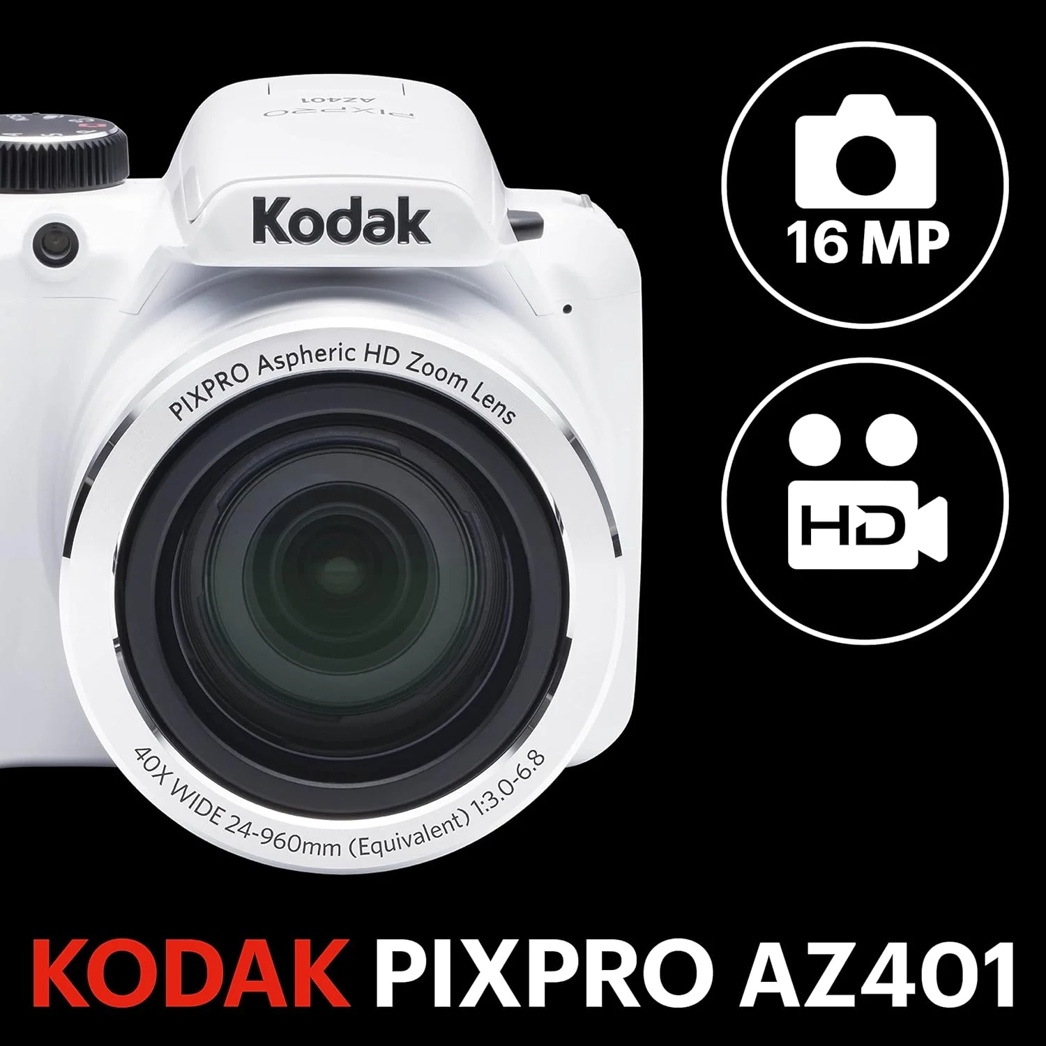 دوربین دیجیتال عکاسی و فیلمبرداری Kodak AZ401 با صفحه نمایش LCD 3 اینچی دوربین دیجیتال عکاسی و فیلمبرداری Kodak AZ401 با صفحه نمایش LCD 3 اینچی