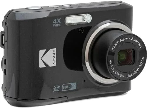 بسته دوربین دیجیتال KODAK Pixpro FZ45، شامل: کارت حافظه SanDisk 64GB SDXC، باتری های اضافی و کارت خوان (4 قطعه) (مشکی) بسته دوربین دیجیتال KODAK Pixpro FZ45، شامل: کارت حافظه SanDisk 64GB SDXC، باتری های اضافی و کارت خوان (4 قطعه) (مشکی)