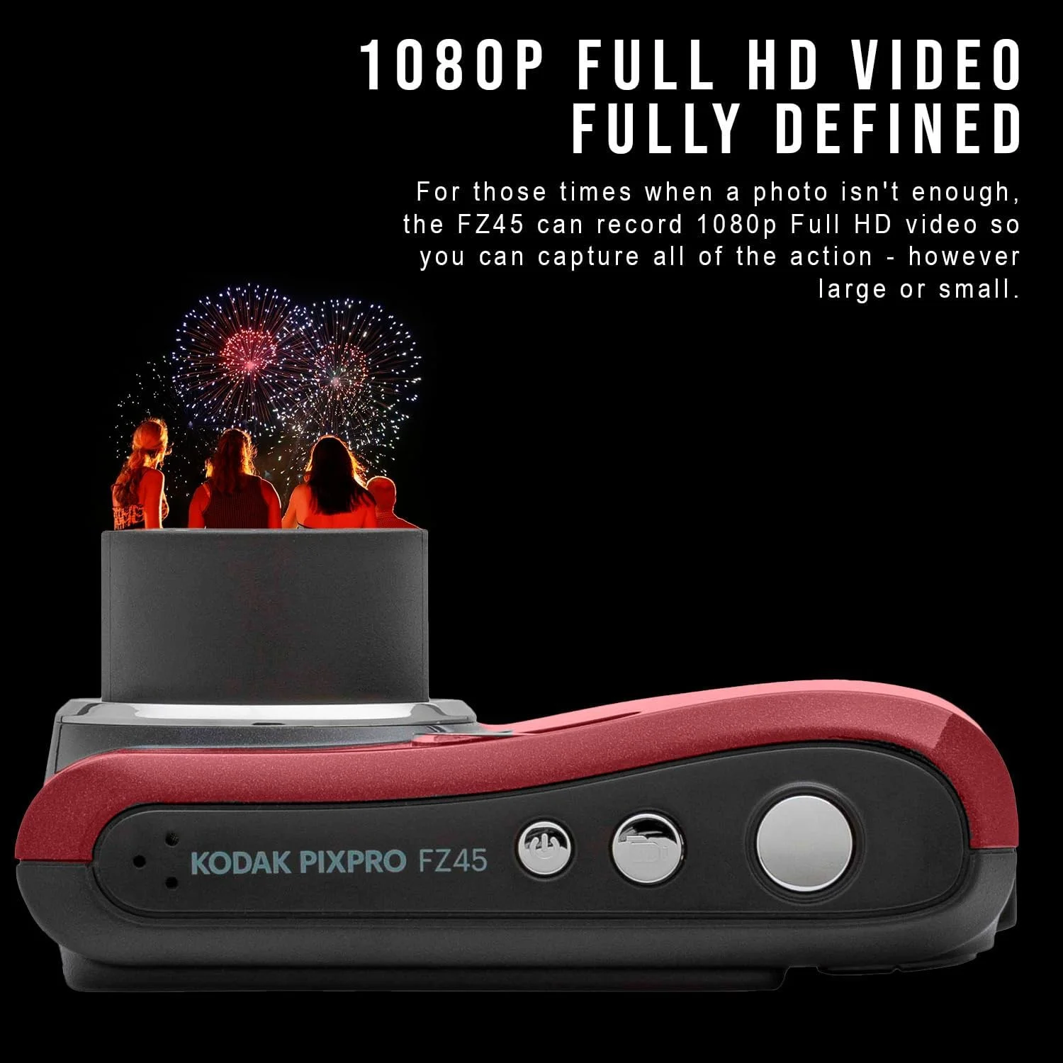 دوربین دیجیتال Kodak PIXPRO FZ45 Friendly Zoom (قرمز) همراه با کارت حافظه 32 گیگابایتی، کیف لوازم جانبی و کیف نگهداری، باتری های آلکالاین و کارت خوان SD (5 قطعه) دوربین دیجیتال Kodak PIXPRO FZ45 Friendly Zoom (قرمز) همراه با کارت حافظه 32 گیگابایتی، کیف لوازم جانبی و کیف نگهداری، باتری های آلکالاین و کارت خوان SD (5 قطعه)