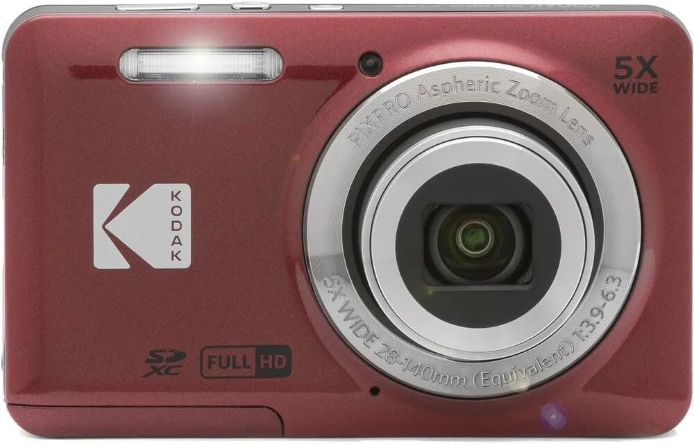 بسته دوربین دیجیتال Kodak Pixpro FZ55 شامل: کارت حافظه SanDisk 128 گیگابایتی، کیف دوربین هارد شل، کارت خوان SD و موارد دیگر (6 قلم) (قرمز) بسته دوربین دیجیتال Kodak Pixpro FZ55 شامل: کارت حافظه SanDisk 128 گیگابایتی، کیف دوربین هارد شل، کارت خوان SD و موارد دیگر (6 قلم) (قرمز)