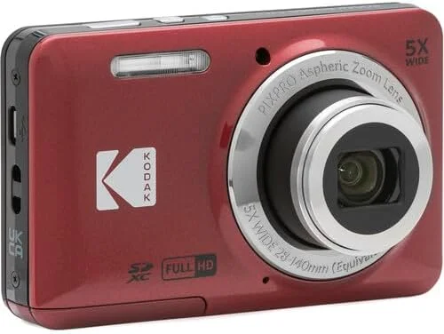 بسته دوربین دیجیتال Kodak Pixpro FZ55 شامل: کارت حافظه SanDisk 128 گیگابایتی، کیف دوربین هارد شل، کارت خوان SD و موارد دیگر (6 قلم) (قرمز) بسته دوربین دیجیتال Kodak Pixpro FZ55 شامل: کارت حافظه SanDisk 128 گیگابایتی، کیف دوربین هارد شل، کارت خوان SD و موارد دیگر (6 قلم) (قرمز)