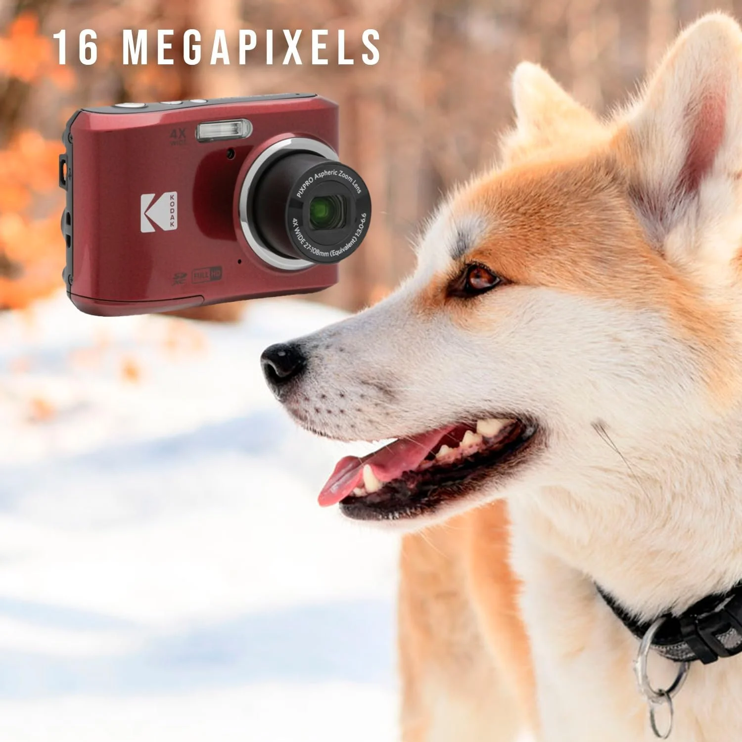 دوربین دیجیتال Kodak PIXPRO FZ45 Friendly Zoom (قرمز) همراه با کارت حافظه 32 گیگابایتی، کیف لوازم جانبی و کیف نگهداری، باتری های آلکالاین و کارت خوان SD (5 قطعه) دوربین دیجیتال Kodak PIXPRO FZ45 Friendly Zoom (قرمز) همراه با کارت حافظه 32 گیگابایتی، کیف لوازم جانبی و کیف نگهداری، باتری های آلکالاین و کارت خوان SD (5 قطعه)