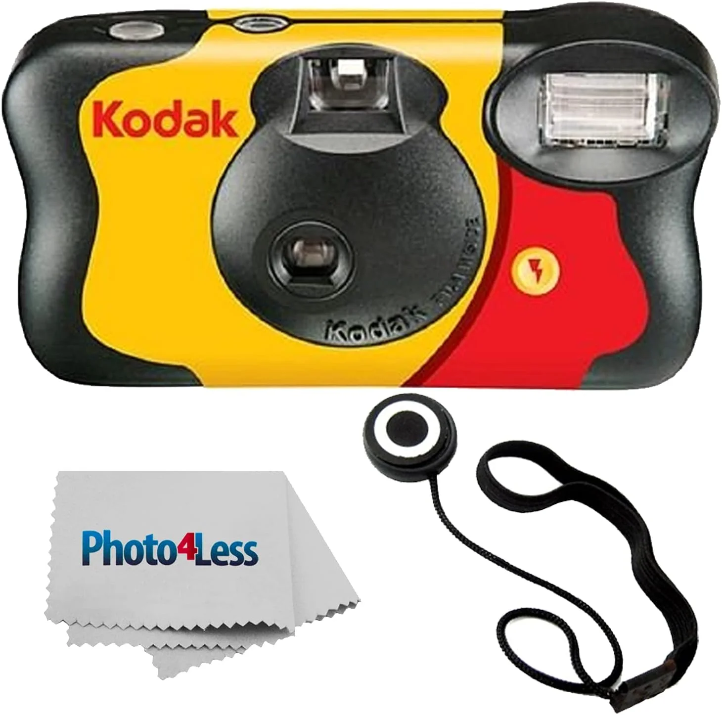دوربین یکبار مصرف Kodak Fun Saver / 27 عکس + بند دستی + دستمال