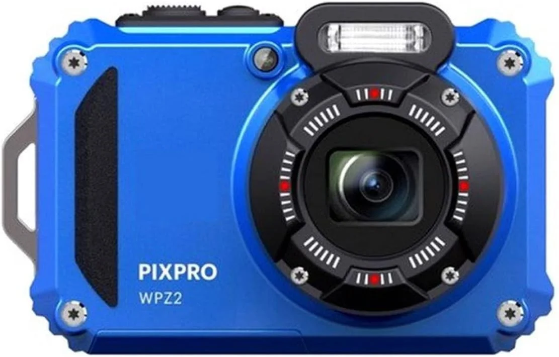 دوربین دیجیتال 16 مگاپیکسلی ضد آب و مقاوم Kodak PIXPRO WPZ2 با زوم اپتیکال 4 برابر (آبی) به همراه کیف لوازم جانبی Koah Nostrand، بند شناور دوربین (زرد) و کارت حافظه 32 گیگابایتی UHS-I microSDHC (4 قلم) دوربین دیجیتال 16 مگاپیکسلی ضد آب و مقاوم Kodak PIXPRO WPZ2 با زوم اپتیکال 4 برابر (آبی) به همراه کیف لوازم جانبی Koah Nostrand، بند شناور دوربین (زرد) و کارت حافظه 32 گیگابایتی UHS-I microSDHC (4 قلم)