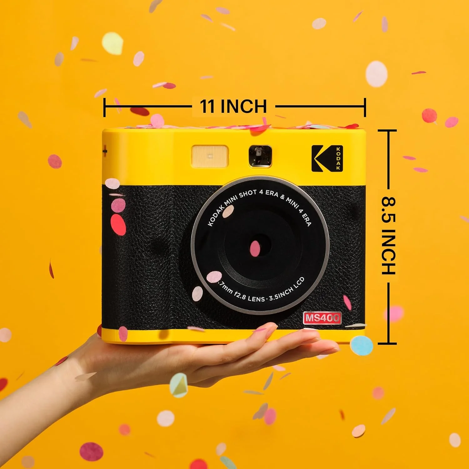 دوربین دیجیتال فوری و چاپگر عکس Kodak Cam Mini Shot 4 Era - مشکی 4x4 (دوربین + کاغذ عکس تک لمسی) دوربین دیجیتال فوری و چاپگر عکس Kodak Cam Mini Shot 4 Era - مشکی 4x4 (دوربین + کاغذ عکس تک لمسی)