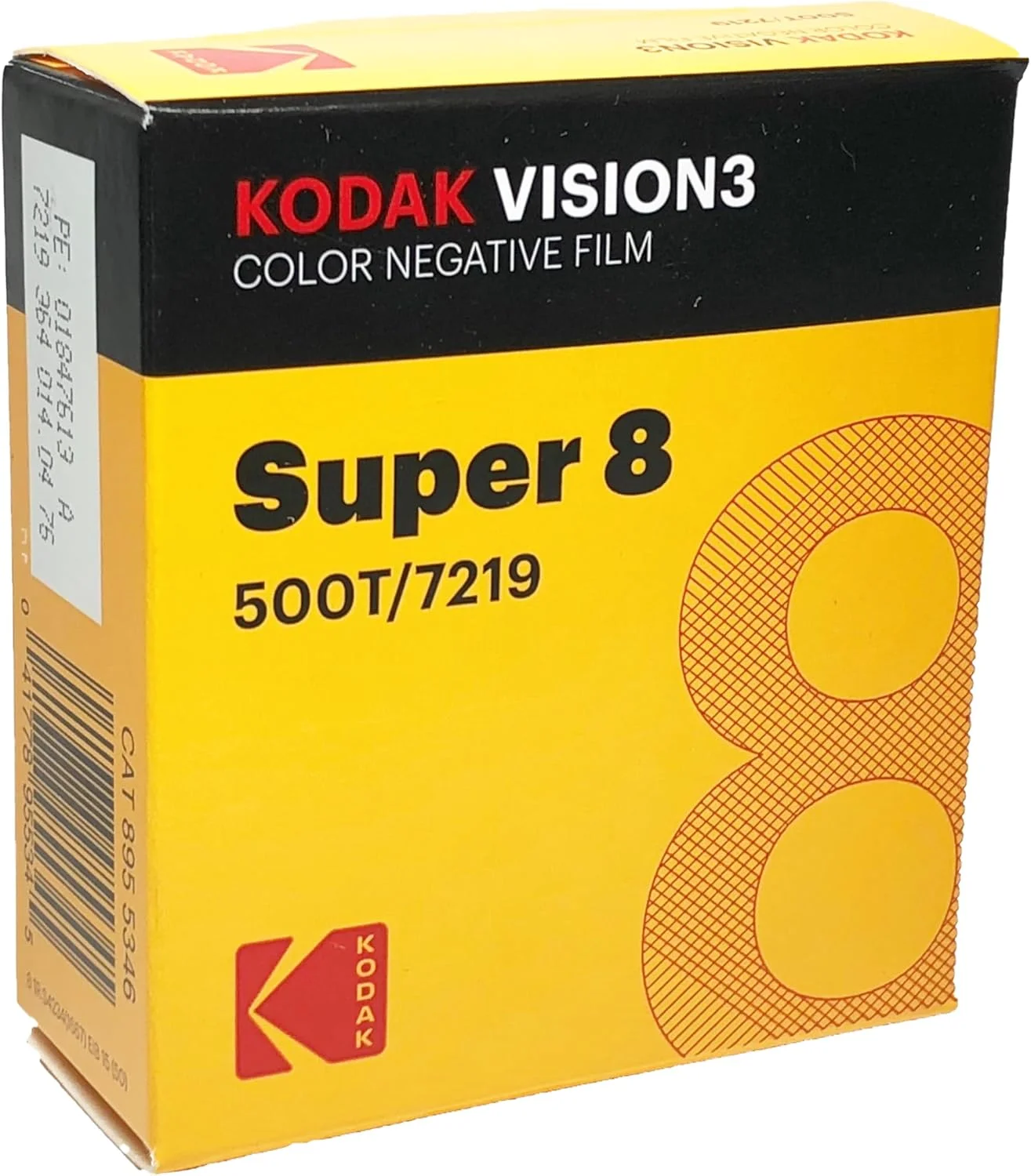 فیلم نگاتیو سوپر 8 میلیمتری Vision3 500T 7219 کداک، رنگی، 15.2 متر