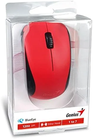 موس بی سیم اپتیکال Genius BlueEye با دقت 1200dpi - قرمز موس بی سیم اپتیکال Genius BlueEye با دقت 1200dpi - قرمز