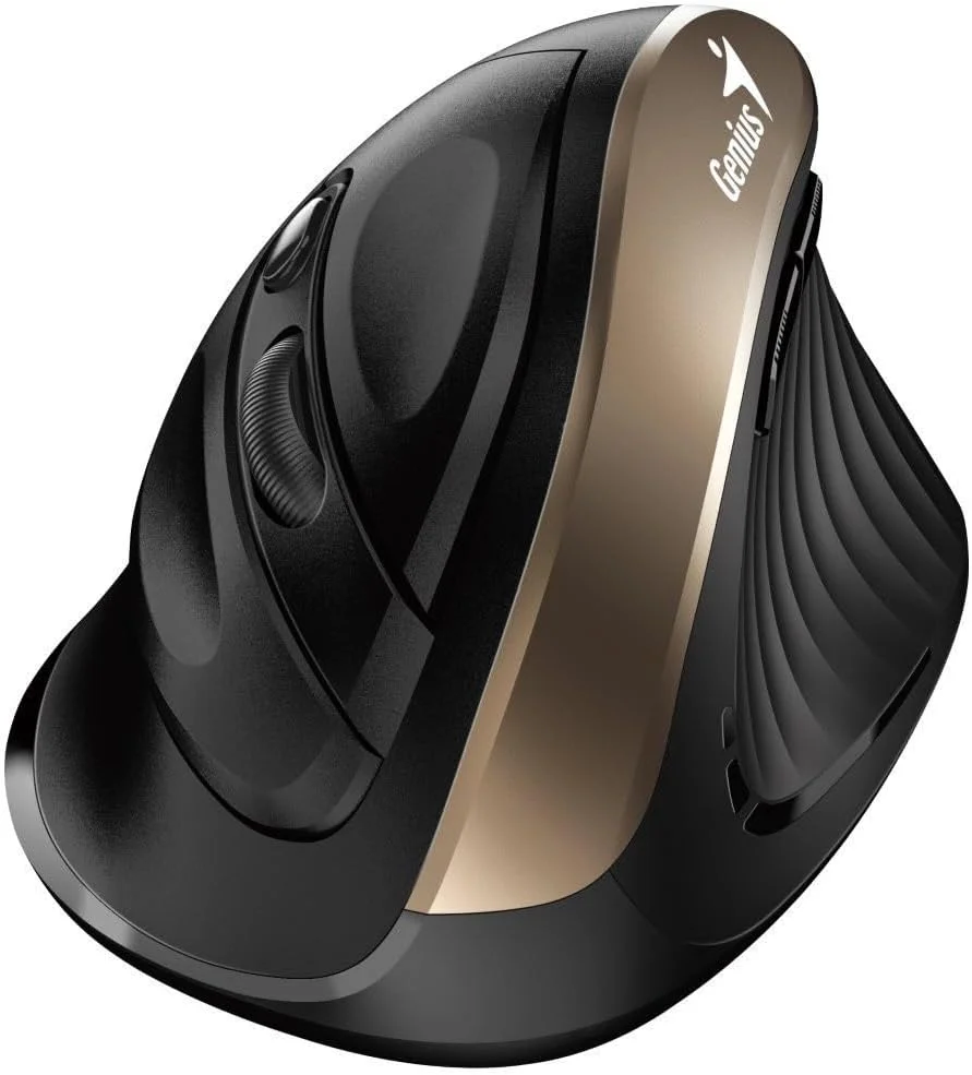 موس ارگونومیک عمودی بی سیم Genius Ergo 8250S (طلایی شامپاین)