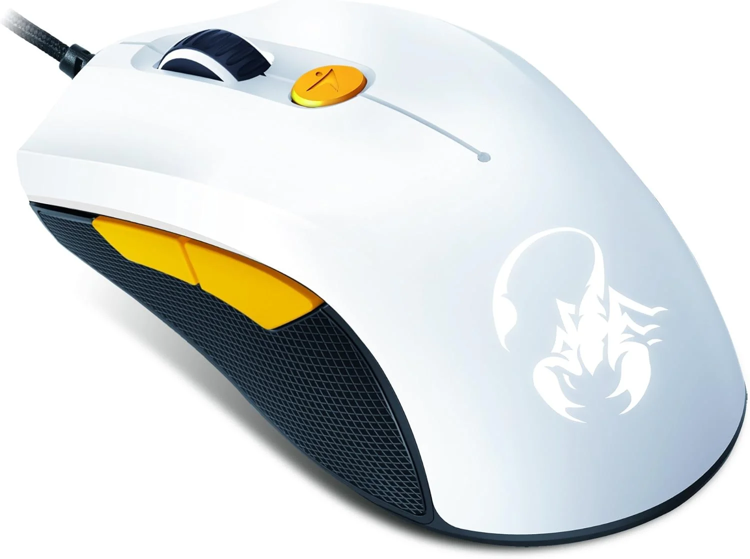 موس لیزری Genius GX M6-600 Scorpion - سفید و زرد موس لیزری Genius GX M6-600 Scorpion - سفید و زرد