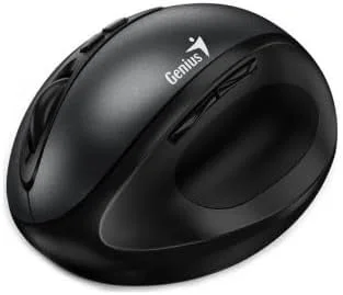 موس ارگونومیک عمودی بی سیم و بی صدای جنیوس مدل ERGO 8300S - مشکی