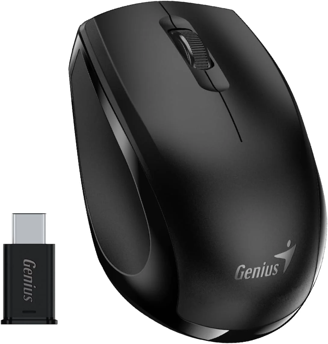 موس بی سیم Genius مدل NX-8006S Type-C Silent به همراه گیرنده Type-C - مشکی