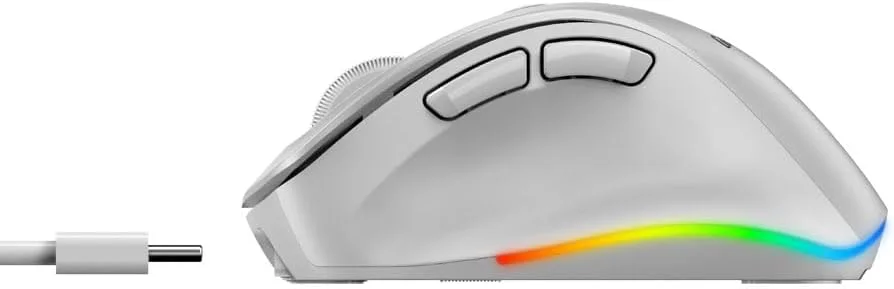 موس ارگونومیک بی سیم قابل شارژ GENIUS Ergo 9000S Pro نقره ای، بلوتوثی، مینی، بی صدا، حالت دوگانه: اتصال بلوتوث و 2.4 گیگاهرتز به حداکثر سه دستگاه، نور پس زمینه RGB - 7 رنگ موس ارگونومیک بی سیم قابل شارژ GENIUS Ergo 9000S Pro نقره ای، بلوتوثی، مینی، بی صدا، حالت دوگانه: اتصال بلوتوث و 2.4 گیگاهرتز به حداکثر سه دستگاه، نور پس زمینه RGB - 7 رنگ