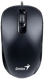 موس اپتیکال سیم دار Genius، مشکی (DX-110Black) موس اپتیکال سیم دار Genius، مشکی (DX-110Black)
