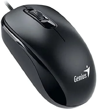 موس اپتیکال سیم دار Genius، مشکی (DX-110Black) موس اپتیکال سیم دار Genius، مشکی (DX-110Black)