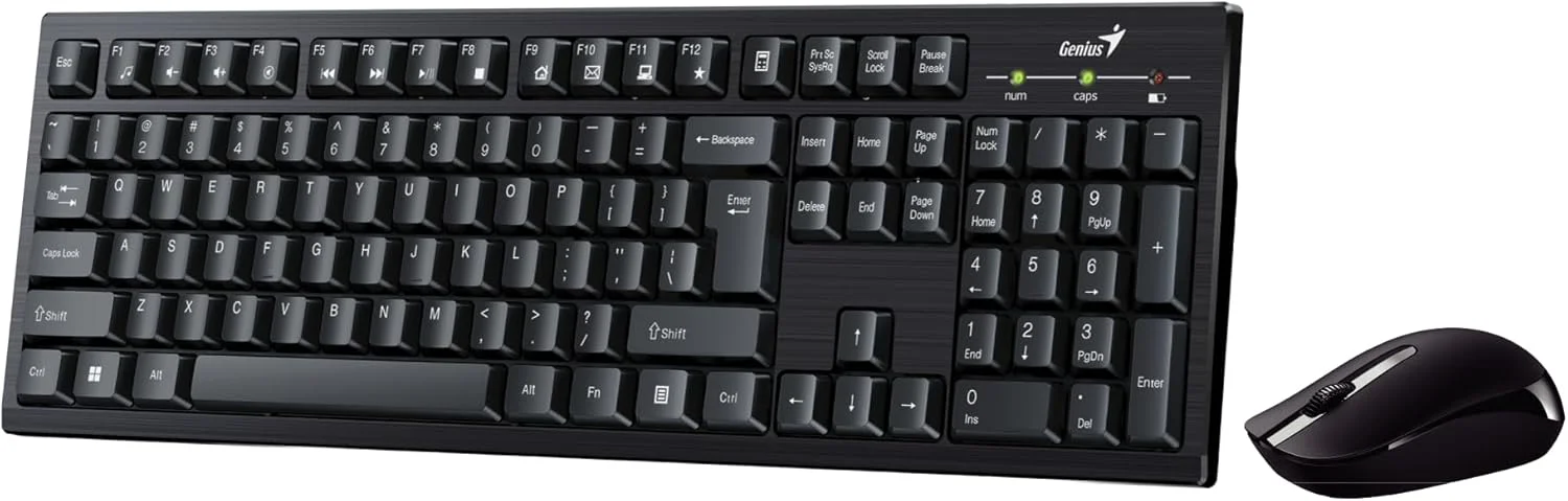 کیبورد و ماوس بی سیم چند رسانه ای سایز کامل Genius KM-8101