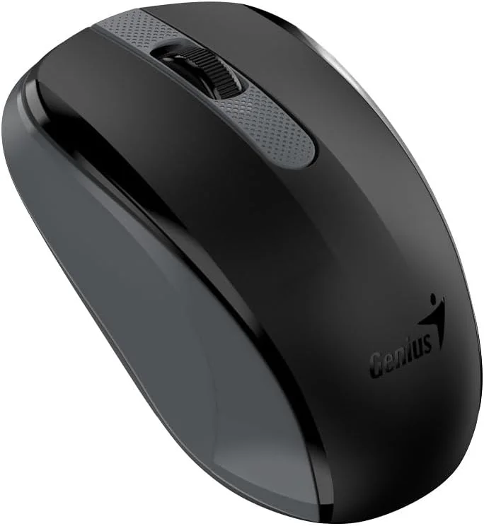 موس GENIUS مدل NX-8008S، مشکی، گیرنده یکپارچه، 1200 DPI، USB، مشکی