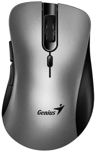موس GENIUS: موس بی سیم ارگونومیک و بی صدای ERGO 8100S AI - نقره ای موس GENIUS: موس بی سیم ارگونومیک و بی صدای ERGO 8100S AI - نقره ای