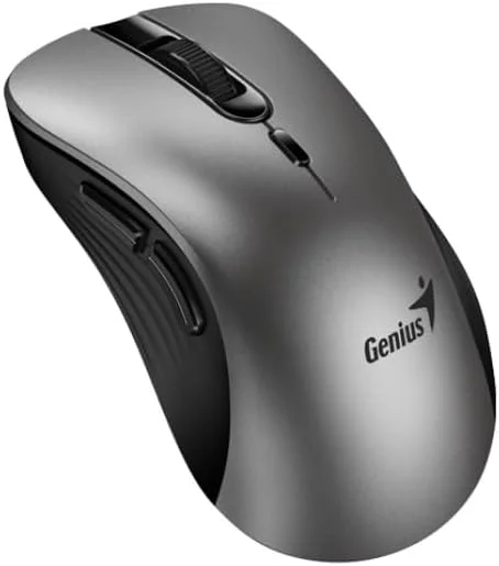 موس GENIUS: موس بی سیم ارگونومیک و بی صدای ERGO 8100S AI - نقره ای موس GENIUS: موس بی سیم ارگونومیک و بی صدای ERGO 8100S AI - نقره ای