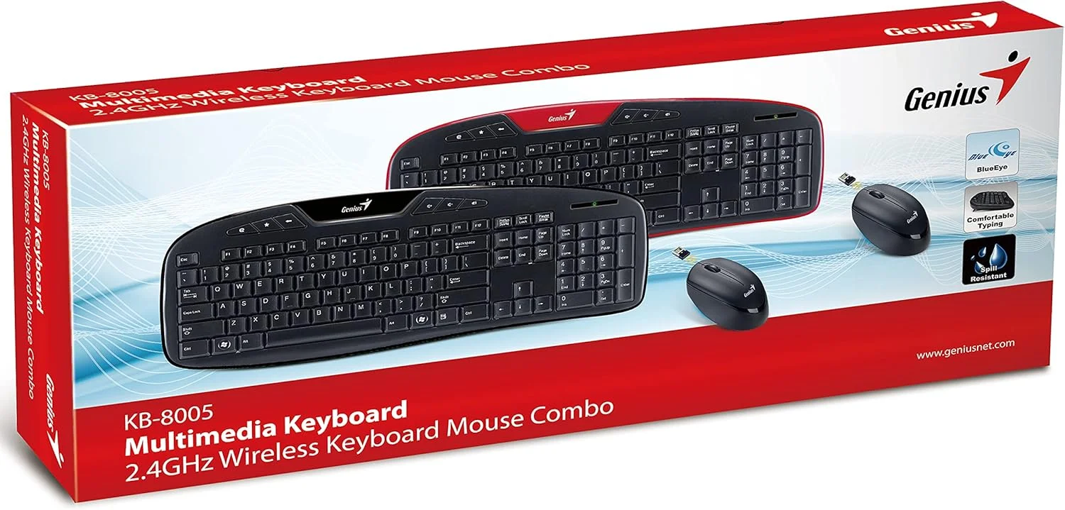 کیبورد جنیوس مدل Kb-8005 Twintouch (مشکی) کیبورد جنیوس مدل Kb-8005 Twintouch (مشکی)