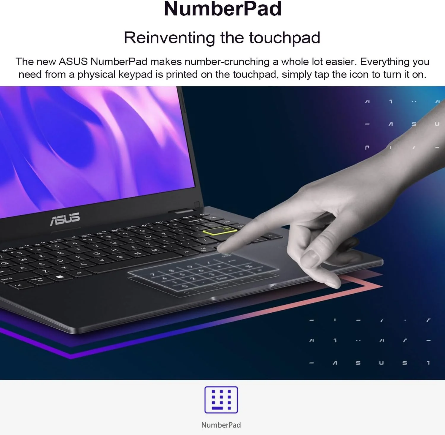 لپ تاپ 14 اینچی ایسوس، نمایشگر 14 اینچی FHD، پردازنده Intel Celeron N4500، حافظه 4 گیگابایتی، 64 گیگابایت eMMC، تاچ پد، وب کم، HDMI، Wi-Fi، ویندوز 11 هوم، آبی آرام