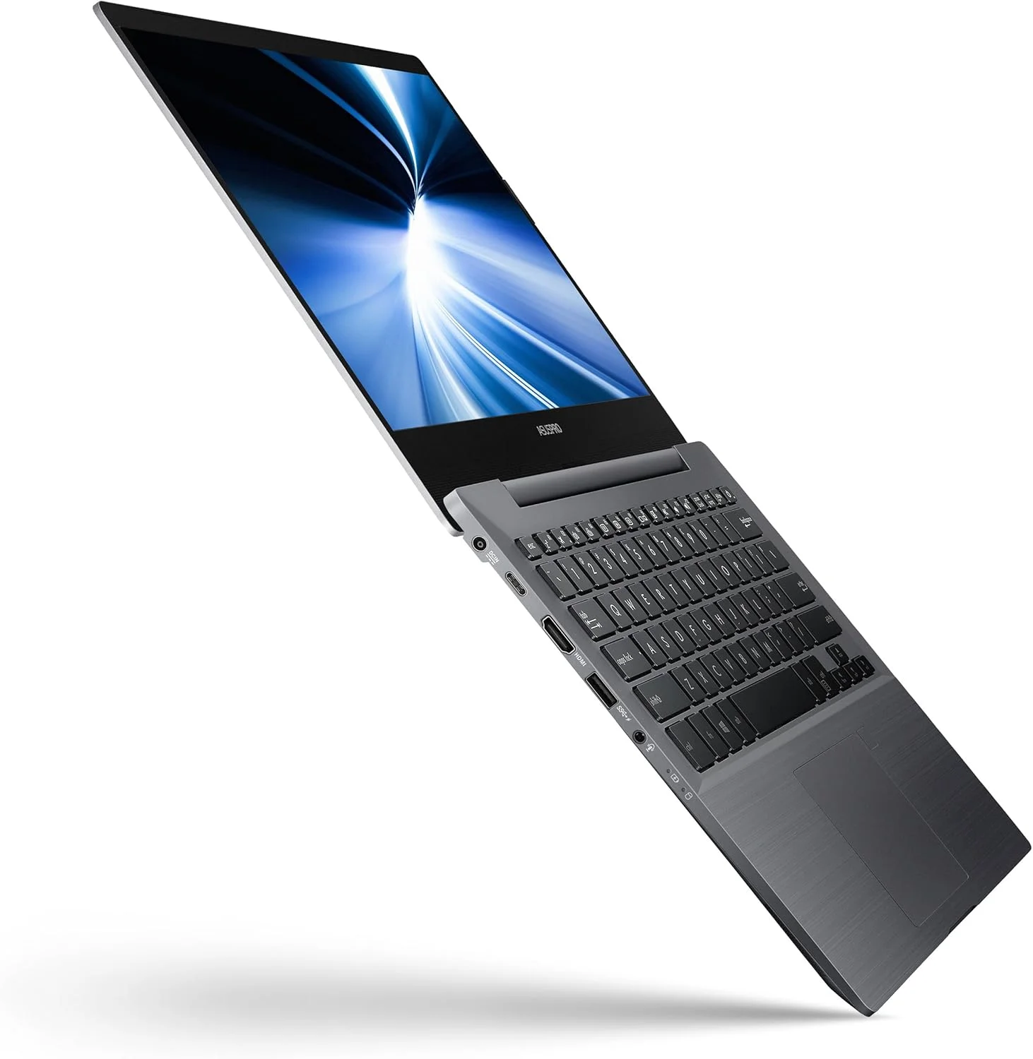 لپ تاپ تجاری فوق سبک ASUS ExpertBook P5440، صفحه نمایش 14 اینچی FHD، پردازنده Intel Core i5-8265U، حافظه SSD PCIe NVMe 256 گیگابایتی، رم 8 گیگابایتی DDR4، ویندوز 10 پرو، حسگر اثر انگشت، TPM، خاکستری