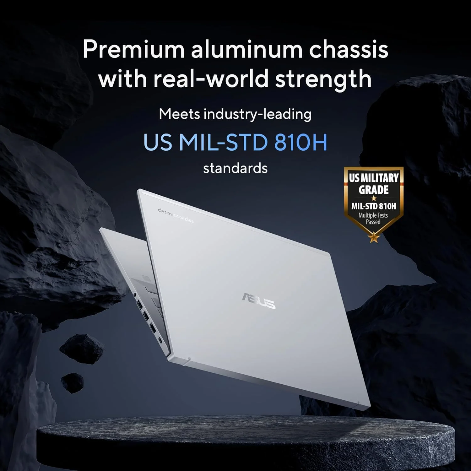 لپ تاپ ASUS ExpertBook CX54 Chromebook Plus با هوش مصنوعی گوگل، صفحه نمایش 14 اینچی 2560x1600، پردازنده Intel® Core™ Ultra 5، رم 8 گیگابایتی، حافظه SSD 128 گیگابایتی، ChromeOS، نقره ای مه آلود، CX5403CMA-DB588