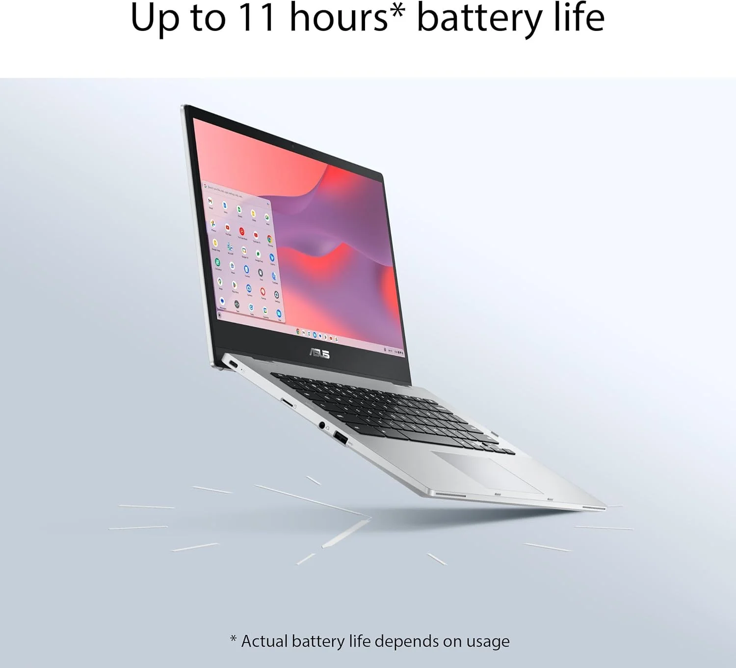 لپ تاپ تبدیل شونده ASUS Chromebook Flip CX1، صفحه نمایش لمسی 14 اینچی FHD NanoEdge 360 درجه، پردازنده Intel Celeron N4500، حافظه 128 گیگابایتی eMMC، رم 8 گیگابایتی، ChromeOS، نقره ای شفاف، CX1400FKA-AS88FT لپ تاپ تبدیل شونده ASUS Chromebook Flip CX1، صفحه نمایش لمسی 14 اینچی FHD NanoEdge 360 درجه، پردازنده Intel Celeron N4500، حافظه 128 گیگابایتی eMMC، رم 8 گیگابایتی، ChromeOS، نقره ای شفاف، CX1400FKA-AS88FT