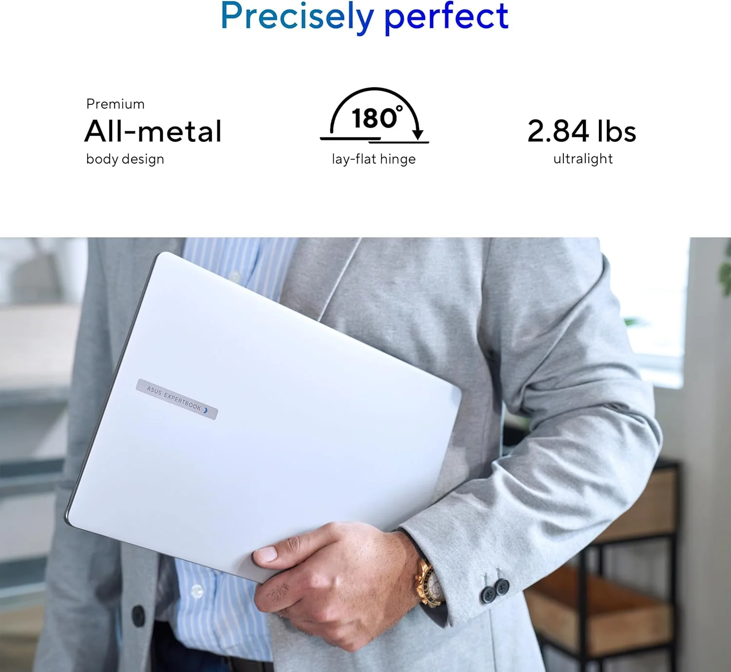 لپ تاپ هوش مصنوعی ASUS ExpertBook P5 Copilot+ PC، پردازنده Intel® Core™ Ultra 5 226V، رم 16 گیگابایتی، SSD 512 گیگابایتی، WiFi 6E، Windows 11 Pro، خاکستری مه آلود، P5405CSA-XH54 لپ تاپ هوش مصنوعی ASUS ExpertBook P5 Copilot+ PC، پردازنده Intel® Core™ Ultra 5 226V، رم 16 گیگابایتی، SSD 512 گیگابایتی، WiFi 6E، Windows 11 Pro، خاکستری مه آلود، P5405CSA-XH54