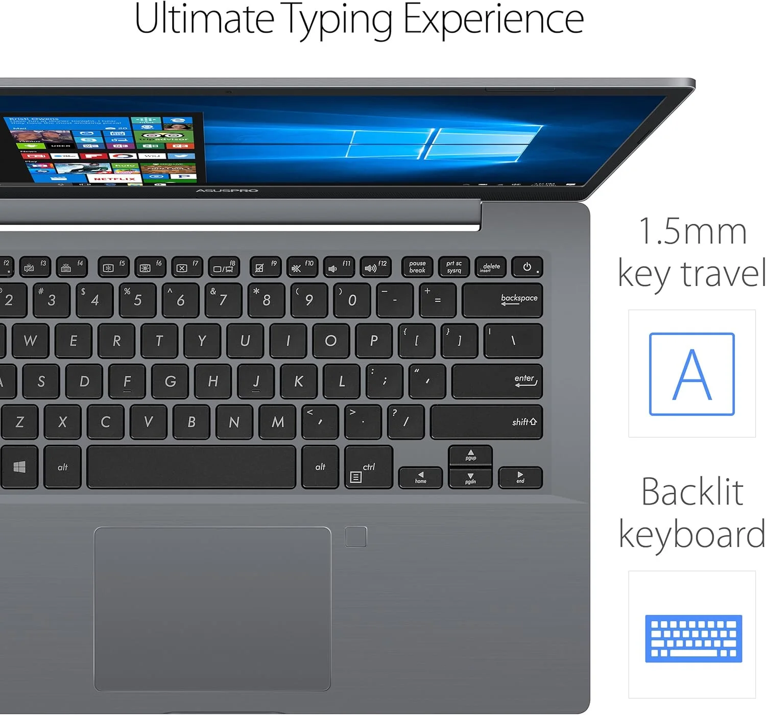 لپ تاپ تجاری فوق سبک ASUS ExpertBook P5440، صفحه نمایش 14 اینچی FHD، پردازنده Intel Core i5-8265U، حافظه SSD PCIe NVMe 256 گیگابایتی، رم 8 گیگابایتی DDR4، ویندوز 10 پرو، حسگر اثر انگشت، TPM، خاکستری لپ تاپ تجاری فوق سبک ASUS ExpertBook P5440، صفحه نمایش 14 اینچی FHD، پردازنده Intel Core i5-8265U، حافظه SSD PCIe NVMe 256 گیگابایتی، رم 8 گیگابایتی DDR4، ویندوز 10 پرو، حسگر اثر انگشت، TPM، خاکستری