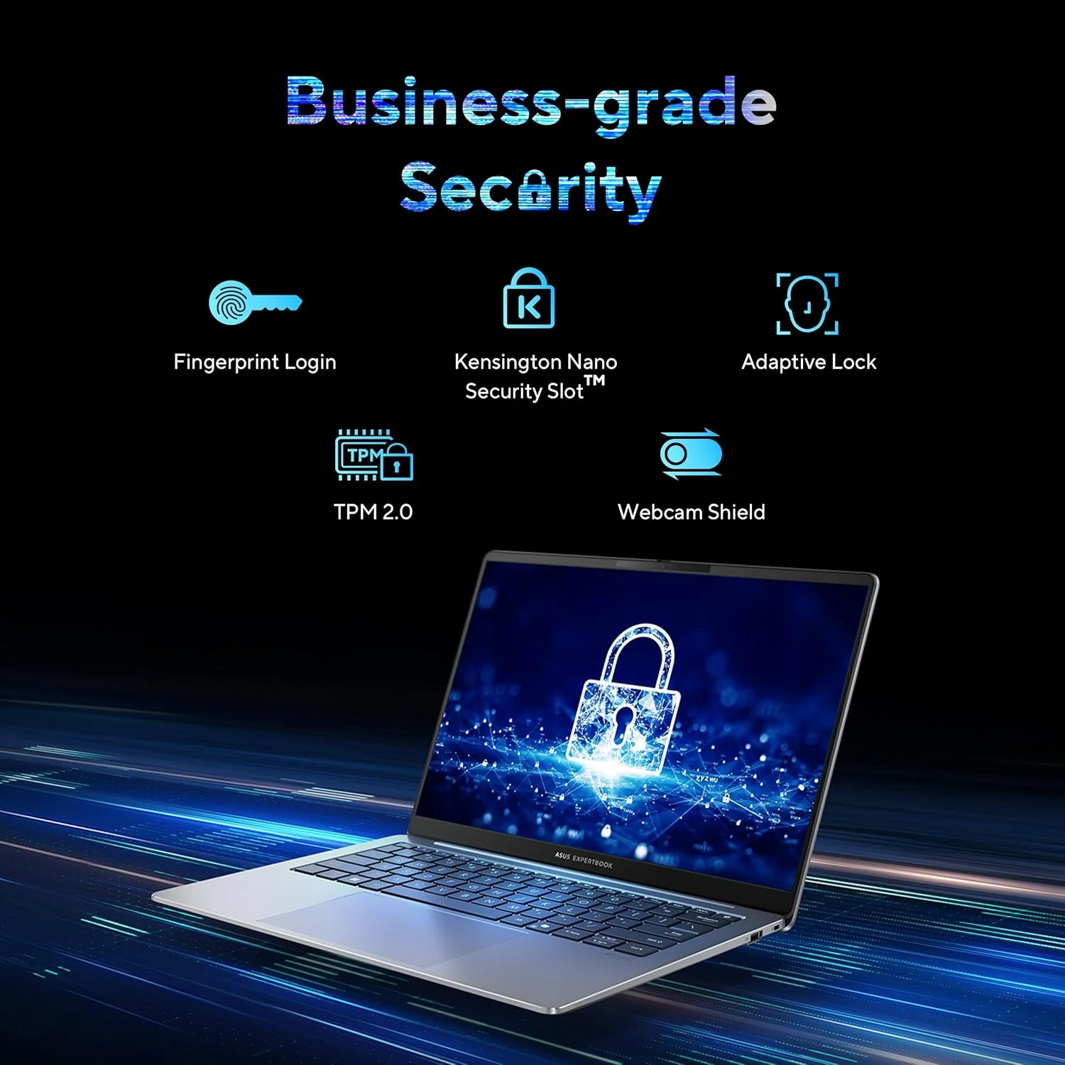 لپ تاپ هوش مصنوعی ASUS ExpertBook P5 Copilot+ PC، پردازنده Intel® Core™ Ultra 5 226V، رم 16 گیگابایتی، SSD 512 گیگابایتی، WiFi 6E، Windows 11 Pro، خاکستری مه آلود، P5405CSA-XH54 لپ تاپ هوش مصنوعی ASUS ExpertBook P5 Copilot+ PC، پردازنده Intel® Core™ Ultra 5 226V، رم 16 گیگابایتی، SSD 512 گیگابایتی، WiFi 6E، Windows 11 Pro، خاکستری مه آلود، P5405CSA-XH54