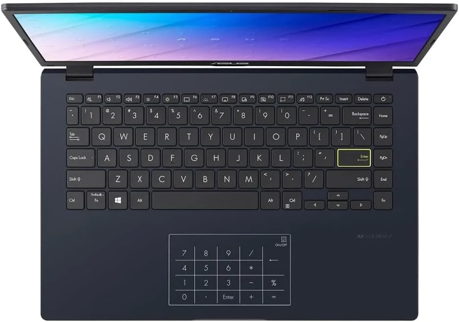 لپ تاپ 14 اینچی ASUS FHD، پردازنده Intel Celeron N4500، حافظه 4 گیگابایتی، 64 گیگابایت eMMC، گرافیک Intel Iris Xe، کارت خوان رسانه، آبی آرام، E410KA-CL464 لپ تاپ 14 اینچی ASUS FHD، پردازنده Intel Celeron N4500، حافظه 4 گیگابایتی، 64 گیگابایت eMMC، گرافیک Intel Iris Xe، کارت خوان رسانه، آبی آرام، E410KA-CL464