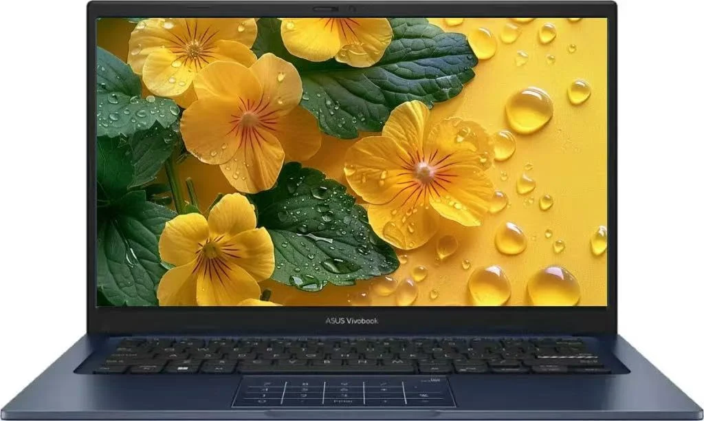 لپ تاپ ASUS Vivobook 14، صفحه نمایش 14 اینچی FHD (1920x1080) LED، پردازنده Intel i5-1334U، 10 هسته ای، 12 گیگابایت رم DDR4، 256 گیگابایت PCIe SSD، HDMI، آبی آرام، ویندوز 11 هوم، پد ماوس TWE