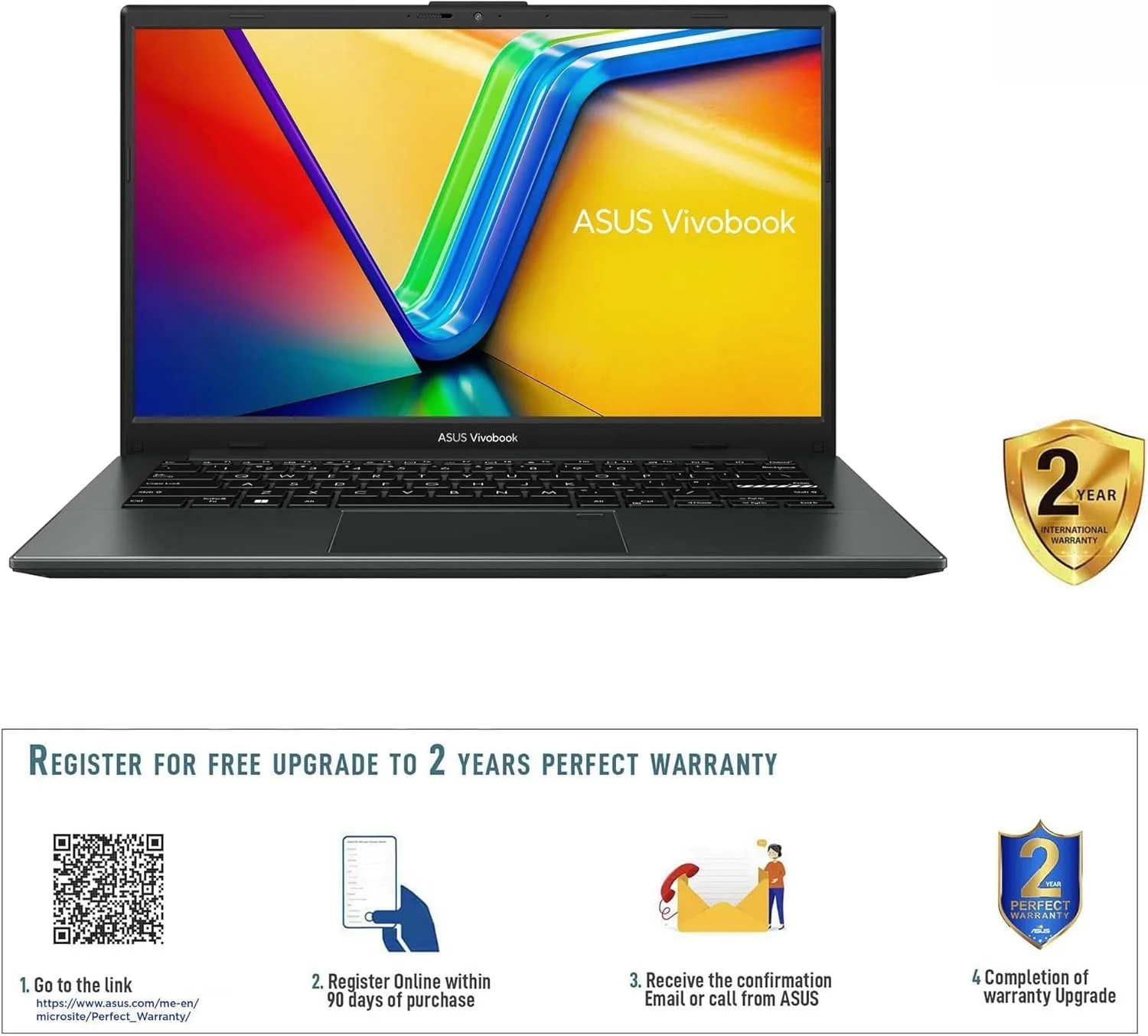 لپ تاپ باریک ایسوس Vivobook GO 14 E140FA-NK185W (مشکی ترکیبی)، پردازنده R5 7520U، رم 8 گیگابایت، حافظه SSD 512 گیگابایت PCIE G3، کارت گرافیک AMD Radeon، ویندوز 11 هوم، صفحه نمایش 14 اینچی، وب کم HD، حسگر اثر انگشت، کیبورد انگلیسی-عربی لپ تاپ باریک ایسوس Vivobook GO 14 E140FA-NK185W (مشکی ترکیبی)، پردازنده R5 7520U، رم 8 گیگابایت، حافظه SSD 512 گیگابایت PCIE G3، کارت گرافیک AMD Radeon، ویندوز 11 هوم، صفحه نمایش 14 اینچی، وب کم HD، حسگر اثر انگشت، کیبورد انگلیسی-عربی
